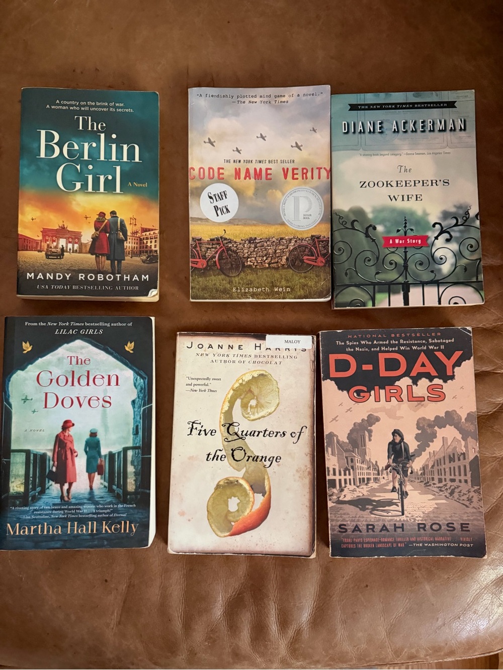 WWII Historical Fiction & Nonfiction Book Lot – 6 Books